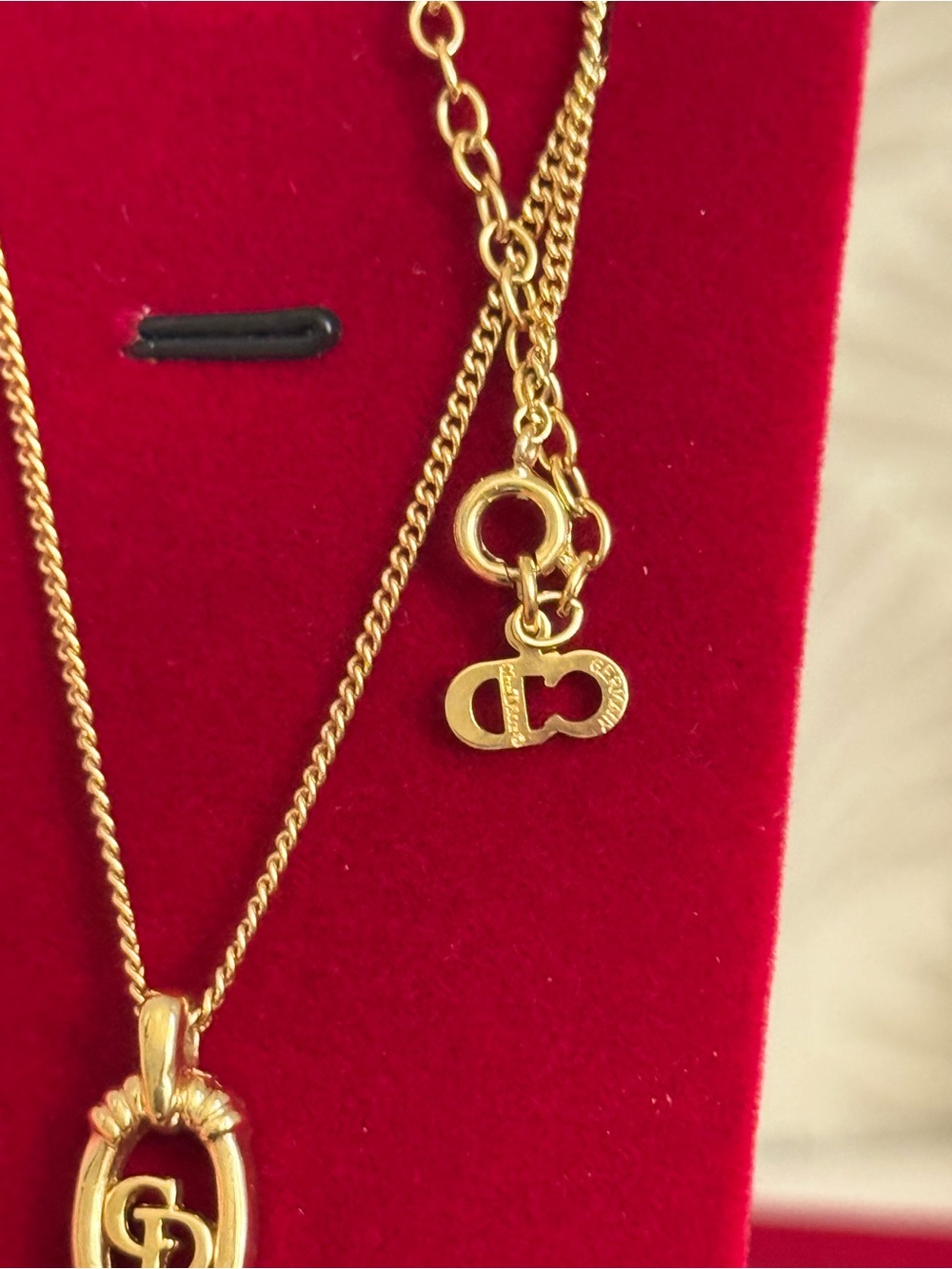 CHRISTIAN DIOR CD Pendant Necklace 💫 - Picture 7 of 10